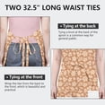 thumbnail image 6 of Autumn Fall Leaves Pattern Apron-Garden Aprons for Women with Pockets-Cotton Linen Waterproof Kitchen Cooking Gardening Aprons Adjustable for Kitchen,Cooking,BBQ and Salon 33"x27", 6 of 7