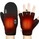 thumbnail image 1 of Guantes calefactables recargables para hombre y mujer | Guantes térmicos de mano completa y sin dedos con control de temperatura de 5 velocidades | Batería de 3000 mAh | Compatibles con pantalla, 1 of 8