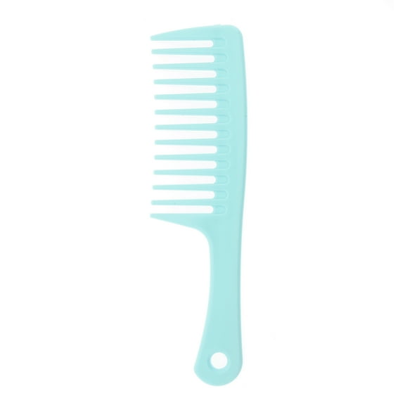 Unique Bargains 1 Pc Comfortable Wide Tooth Comb for Curly Thin Hair Plastic Sky Blue