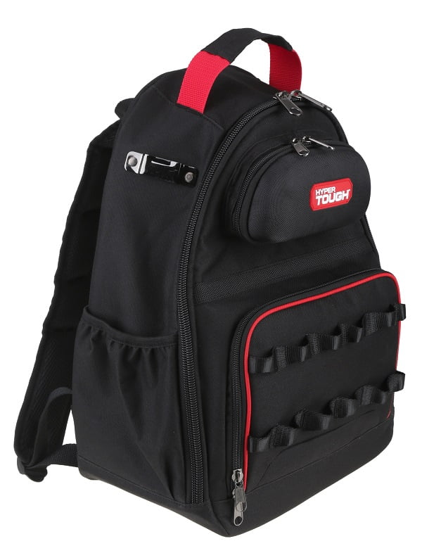 Hyper Tough Contractor Tool Backpack for Portable Tool Storage