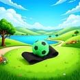 thumbnail image 4 of Pelota de devolución de muñeca Rosojodg, goma verde, con rebote elástico, 4 of 9