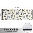 thumbnail image 5 of Kitchen Rugs Sets Of 2,Cute Animal Dogs Anti Fatigue Kitchen Mat Rugs Non Slip Washable,Decorative Kitchen Floor Mats for Kitchen,Sink,Laundry,17"x47"+17"x47", 5 of 5