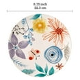 thumbnail image 2 of Bico Blossom Symphony Ceramic Salad Plates, 8.75 inch, Set of 4, for Salad, Appetizer, Microwave & Dishwasher Safe, 2 of 2