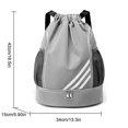thumbnail image 3 of Waterproof Drawstring Backpack Sports Gym Bag With Shoes Compartment, Waterproof Draw String Back Bag For Men Women, 3 of 4