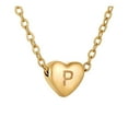 thumbnail image 1 of 26 iniciales en forma de corazón collar alfabeto para las mujeres Collares de acero inoxidable para las mujeres A Z 26 iniciales alfabeto collares de oro para las mujeres niñas, 1 of 5