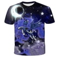 thumbnail image 1 of Camiseta de unicornio de verano para niñas, camiseta de manga corta con estampado 3D de 3 a 14 años, camisetas para niños, camisetas bonitas con dibujos animados, ropa para niños 8T Gao Jinjia LED, 1 of 2