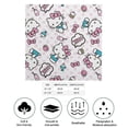 thumbnail image 2 of Hello Kitty Silk Satin Square Head Scarf - Square Head Scarves for Women Hair Kerchief Bandanas Sleeping Head Wraps, 2 of 8