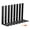 8 Pack-12 Inch, variant on 6-pack 10 Inch Heavy Duty Shelf Brackets Floating L Bracket For Wall Kitchen Mantel Shelves Support | Quarter (1/4") Thick Black Powder Coated Steel