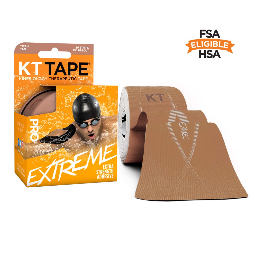 KT Tape Pro Extreme Therapeutic Elastic Kinesiology Tape, 20 Ct