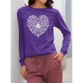 thumbnail image 2 of Heart Spider Web Halloween Graphic - Women's Long Sleeve, 2 of 4