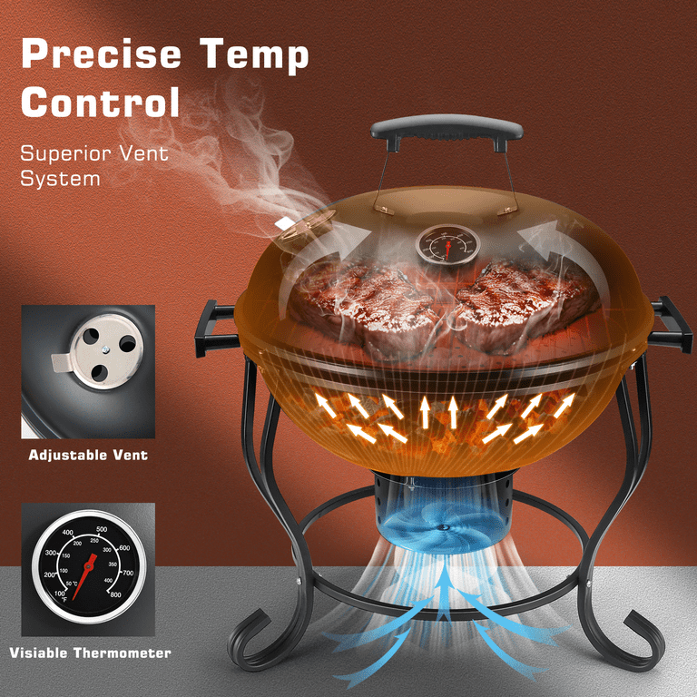 【週末限定価格】COOKING SHELTER TRY AND GRILL Amazon.com: 22-inch Charcoal Kettle Grill Set of 31, HaSteeL