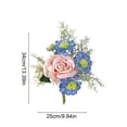 thumbnail image 3 of Ramo de seda artificial para decorar la mesa del comedor o la sala de estar – Adornos de flores artificiales para el hogar, bodas y fiestas – Centro de mesa, 3 of 6