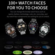 Rainbuvvy T97 Smartwatch, 1.39 inches, Built-in Bluetooth Headphones, 100 Sports Modes, for iOS/Android Sports Watches