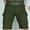 Army Green, variant on Zylanna Men's Shorts Cargo Pants, Straight Button Multi-Pockets Outdoor Workwear Fashion Loose Relax Fit Sports Cargo Shorts for Men Gray Size M