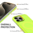 thumbnail image 3 of Magnetic Case for iPhone 14 Phone Case, [Compatibilty with MagSafe] Heavy Duty Drop Protection, Anti-Fall Shockproof Dust Proof Tough Protective Phone Cover for iPhone 14,Green, 3 of 6