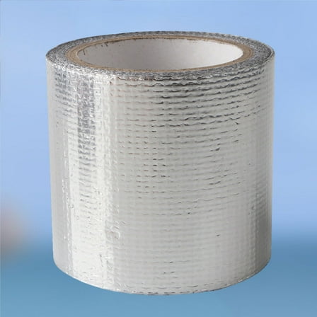 RUNROTOO Car Tape 1Pcs Silver Aluminum Heat Resistant Adhesive Tape 5x5cm