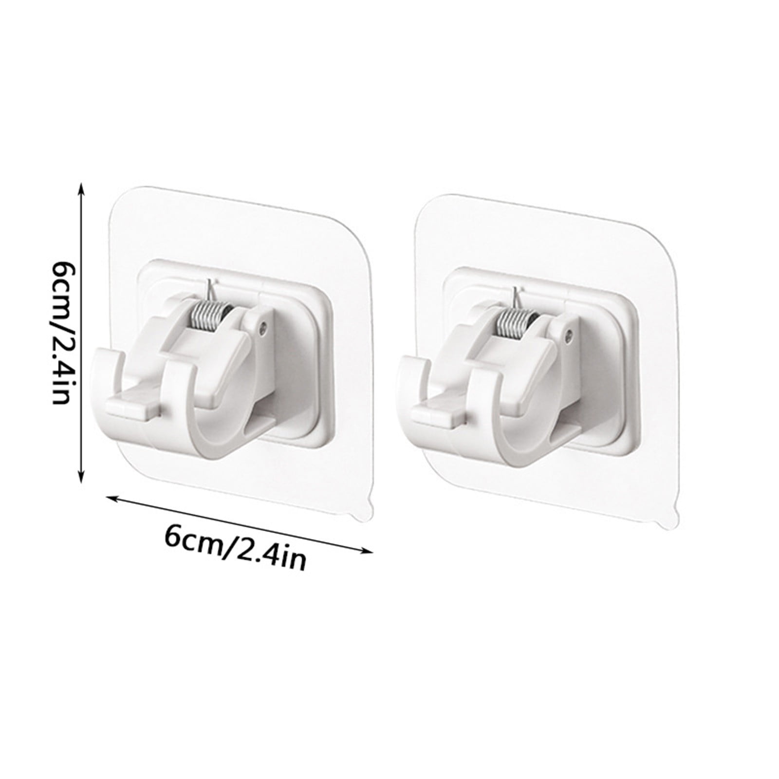 Yhsdtq , Crochet de Rideau Non Perforé, Support Mural Adhésif, Clip de Tringle Télescopique, Décoration Intérieure, pour Salons, Design Télescopique, Installation Facile, Matériau en Acier Inoxydable, pour Usage Domestique