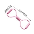 thumbnail image 3 of 8 Word Type Rubber Yoga Band Elastic Belt Tension Rope Resistant Pull Exercise Belt, 3 of 8