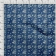 thumbnail image 4 of oneOone Polyester Spandex Blue Fabric Floral & Quilting Supplies Print Sewing Fabric By The Yard 56 Inch Wide, 4 of 6
