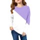 thumbnail image 1 of Blusas y camisas de manga larga con cuello redondo Camisas con estampados de manga larga Cuello redondo lindo Blusas casuales elegantes Ropa Camisas de cuello redondo Niña Top de poliéster, 1 of 7