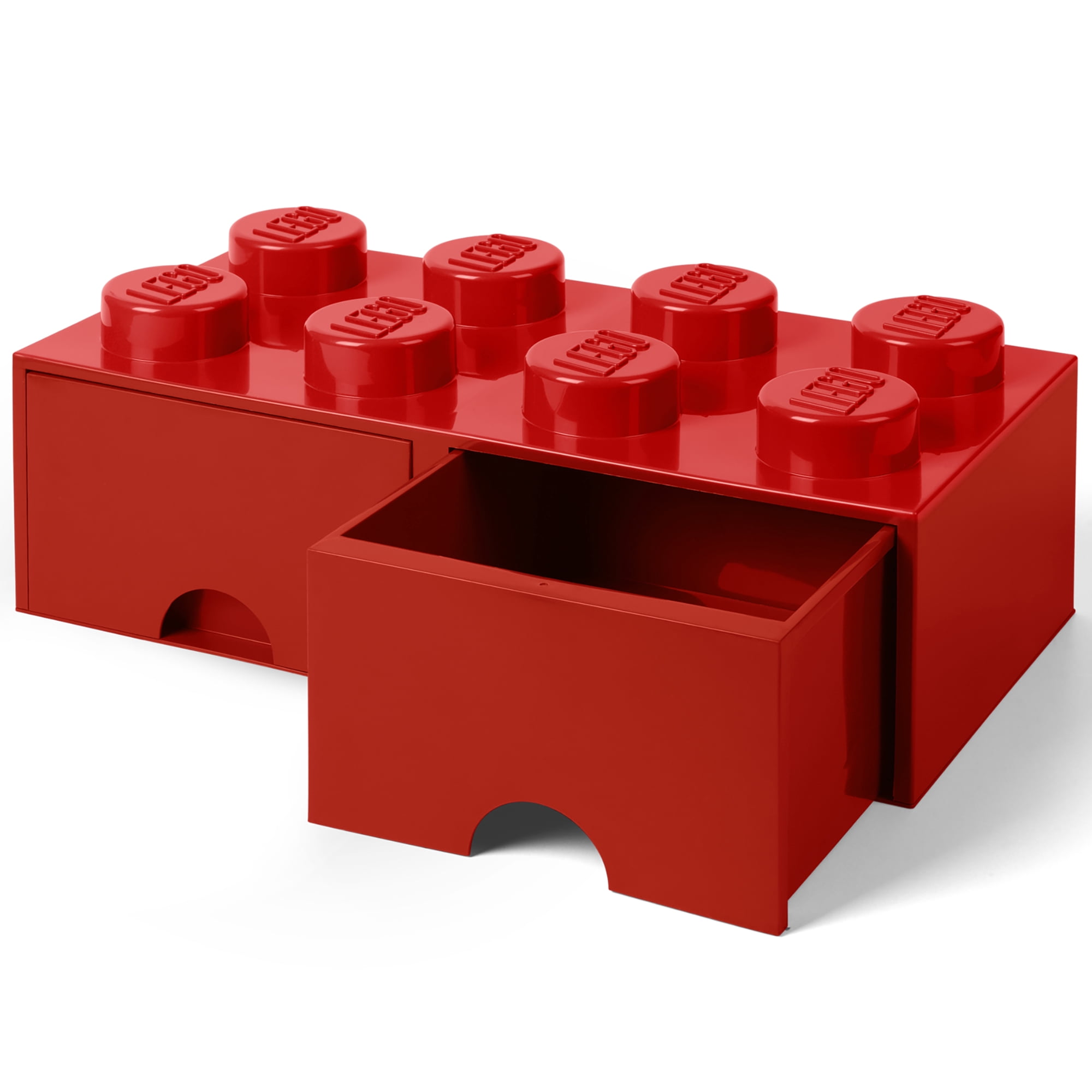 LEGO Storage Brick Drawer, 2 Plastic Drawers, Stackable Organizer