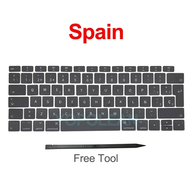 Nouveau A1932 Key Keycaps Cap Papillon Claviers Réparation pour Macbook Air Retina 13 Pouces 2018 2019 Année Espagne