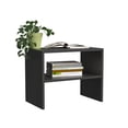 thumbnail image 1 of Mesa Auxiliar MORU POP Anahuac Mesa lateral con estantes Gris Oscuro Moderno Minimalista, 1 of 9