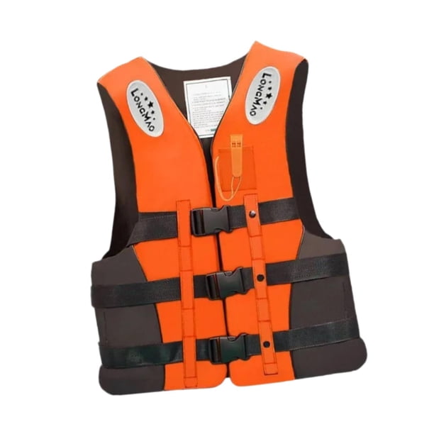 Chaleco Salvavidas Para Adultos, Resistente, Para Kayak, Rafting Y Otros Deportes Acuáticos Al Aire Libre. Talla XL, Color Naranja. Naranja XL