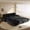 94.5" + Corduroy + Black, variant on ChenyueFurn 94.5" King Size Pull-Out Sleeper Sofa Bed, Corduroy,Orange