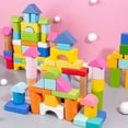 thumbnail image 4 of Shisuyan Building Block Set Educational Assembling Geometric Shapes 100Pcs 2.4x1.2x1.2in Wood, 4 of 9