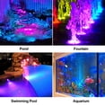 thumbnail image 3 of POPOSOAP Solar Pond Lights, RGB LED Pond Lights Waterproof IP68, 2200mAh Battery Underwater Solar Light with Two Modes Options for Pond Fountain Pool Garden Decoration(3 Headlamp), 3 of 11