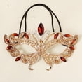 thumbnail image 3 of Elegant Masquerade Party Blindfold Face Accessory for Women with Rhinestone Embellishment and Sophisticated Design, 3 of 6
