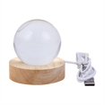 thumbnail image 3 of Lámpara de noche de cristal con base LED, lámpara de mesa con estrellas iluminadas, galaxia, alimentación por USB, luz de noche cálida, nebulosa para niños, 3 of 8