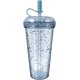 thumbnail image 1 of Taza de donut reutilizable QUANZHOUTIANDI Vaso de plástico de doble pared 520ml, 1 of 5