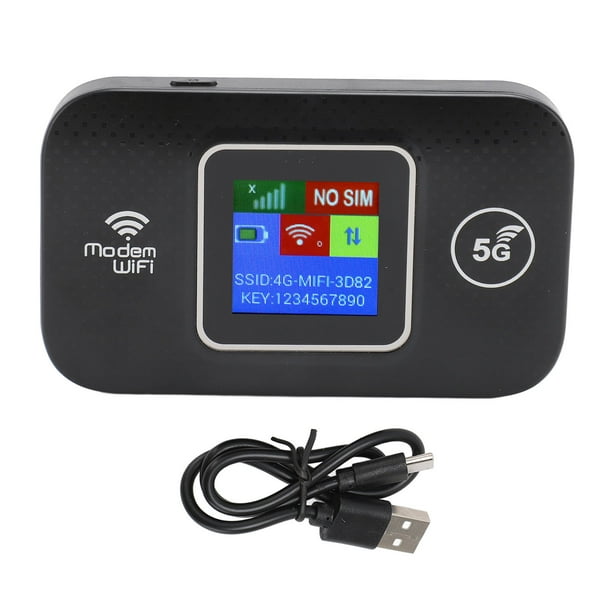 Router WiFi Móvil 4G LTE – Punto De Acceso Portátil Con Pantalla LED, Batería 2100mAh, 150 Mbps – Válido Para Europa Y Asia