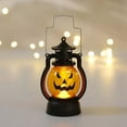 thumbnail image 2 of CNKOO Halloween Classic Pumpkin Lantern with Portable Handle Durable Holiday Props Retro Design Soft Lighting, 2 of 8