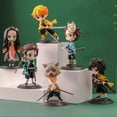 thumbnail image 3 of 6 Pcs Japanese Anime Figures PVC Action Figure with Base Anime Collection Figurine Doll Toys Gift for Fans Children, 3 of 3