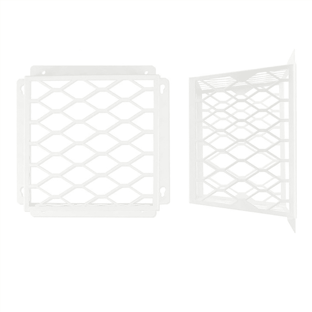 2pcs Dryer Exhaust Guard Vent Cover for 3 to 4 Inch Fan Cover,Ventilation Bird Cage for Bathroom Exhaust Ventilation Fan,2 x Dryer Exhaust Guard Vent Cover,White