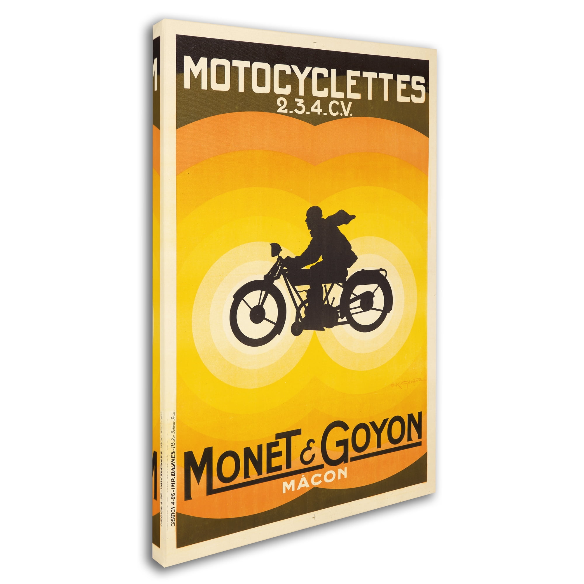 Lantern Press 'Motorcycle 3' Canvas Art