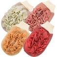 thumbnail image 1 of Guantes exfoliantes para ducha y cuerpo, toallas de baño de doble cara de doble uso, 4 unidades, 1 of 5