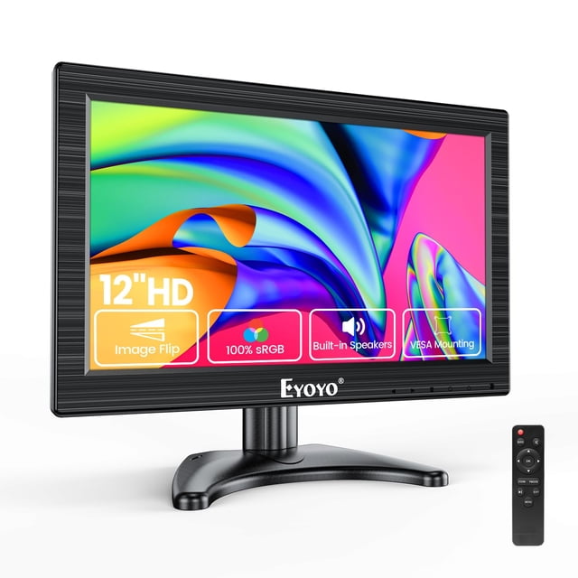 Monitor Eyoyo 12" 1366x768 HDMI VGA BNC AV 16:9