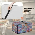 thumbnail image 5 of Renewold Toaster Oven Protector Easy Clean Microwave Oven Air Fryer Cover Dust Protection Polyester Kitchen Countertop Appliance Protector, 20.5 x 16.5 x 10 Inches, Bohemian Flower Violet, 5 of 7
