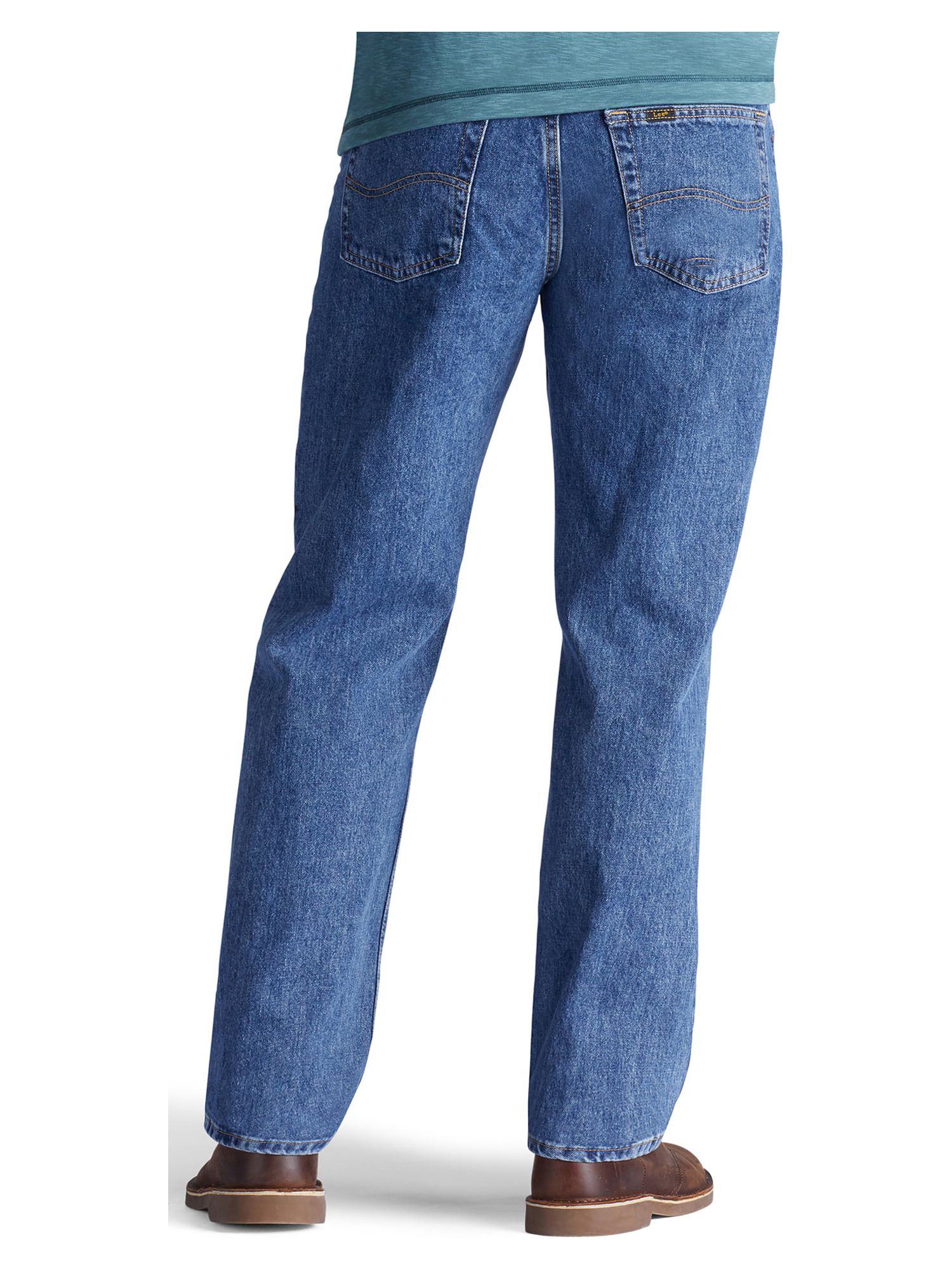 Lee Men's Relaxed Fit Straight Leg Jeans, Black photo 2