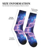 Unisex Rainbow Glitter Double Helix Novelty Ankle Socks Colorful ComfortSoft Lightweight Sports Athletic Socks