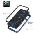 thumbnail image 3 of Nalacover Case for iPhone 15 Pro, 360 Full Body Protection 3 in 1 Rugged PC Backplane TPU Bumper Ring Holder Kickstand Shockproof Heavy Duty Protective Cover For iPhone 15 Pro, Darkblue, 3 of 5