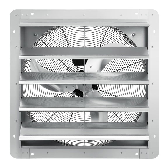 Shutter Exhaust Fan Shop Exhaust Fan 24'' Wall Mounted Aluminum 3320 CFM