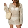 thumbnail image 3 of Cover Up for Women Hollow Out Pullover Bathing Suit Swimsuit Bikini Coverups Summer Beach Cogild, 3 of 5
