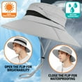 thumbnail image 4 of EINSKEY Men's Sun Hat, Rain Waterproof UV Protection Wide Brim Bucket Hat for Beach Travel Golf Safari Garden Fishing Hiking, 4 of 7