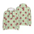thumbnail image 6 of Bingfone Lilies Flowers Men's Drawstring Hoodie Long Sleeve Pocket Sweatshirts-Large, 6 of 6