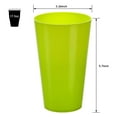 thumbnail image 2 of 12 Pack Plastic Tumbler Cups, 17.5 OZ Unbreakable Water Drinking Cups, Colored Reusable Nesting Kids Beverage Cups for Parties, BBQ Picnics, Smoothies, Juice, Stackable, Assorted Colors, 2 of 6